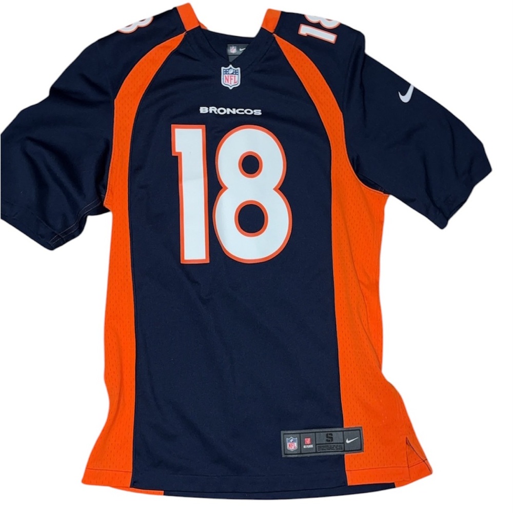Nike Blue and Orange Football Jersey